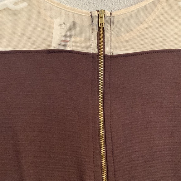 Brown and nude jumpsuit. - Picture 7 of 11